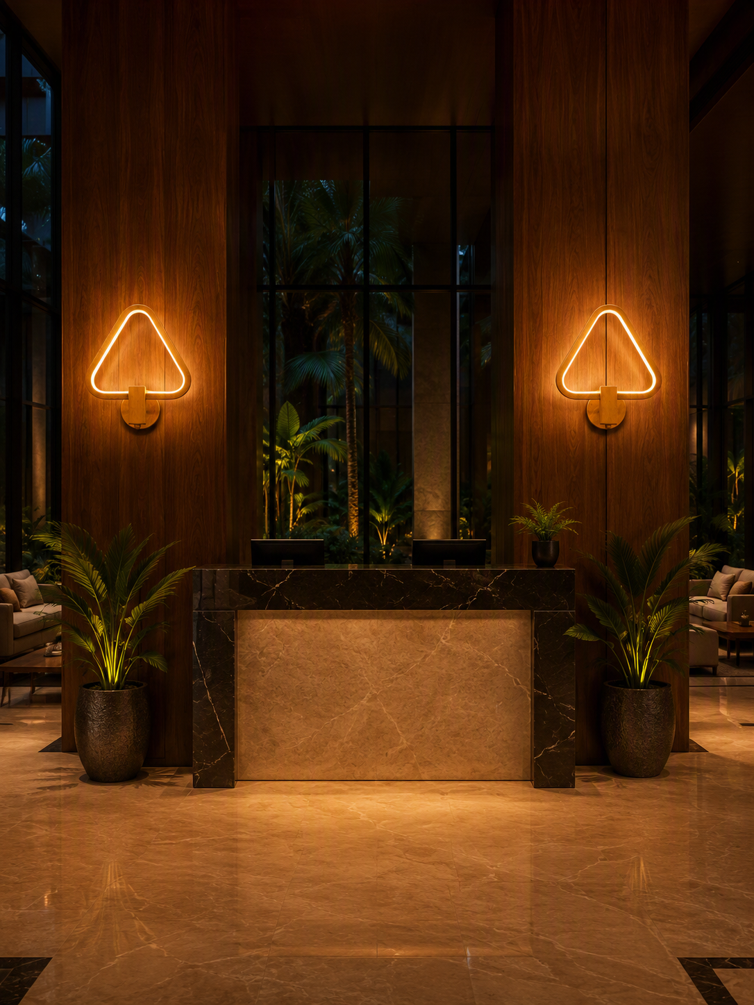 4449 1w modern triangle led wooden wall lamp lighthouse mauritius