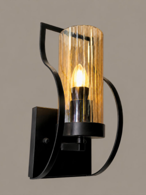 8642 1 black smoke glass wall lamp lighthouse mauritius