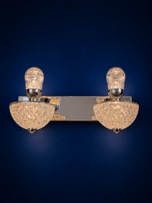 MK158-2 Luxury Crystal Double Wall Lamp