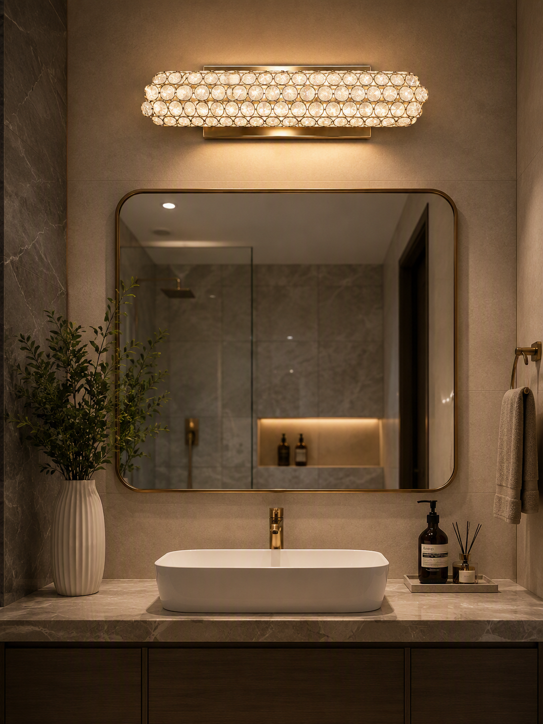 S304-9L Luxury Crystal LED Wall Lamp - Image 2