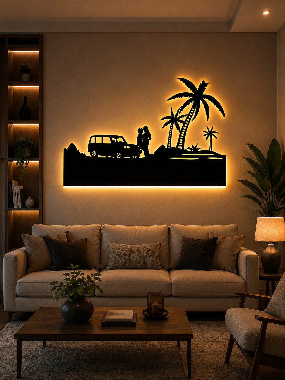 8120 - Romantic Couple LED Decorative Wall Lamp - Image 2