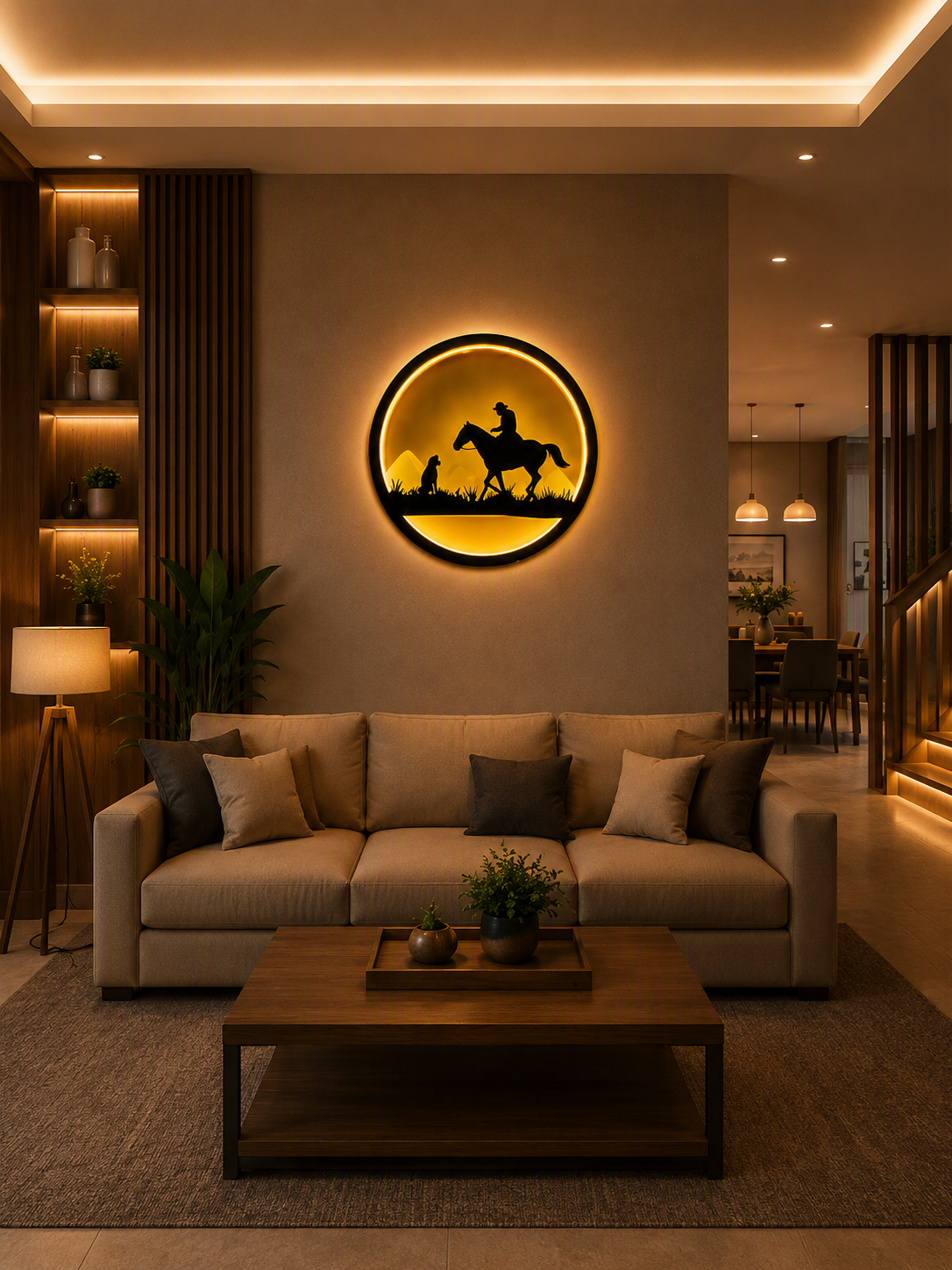 8614 Horse Rider LED Decorative Wall Lamp - Image 2