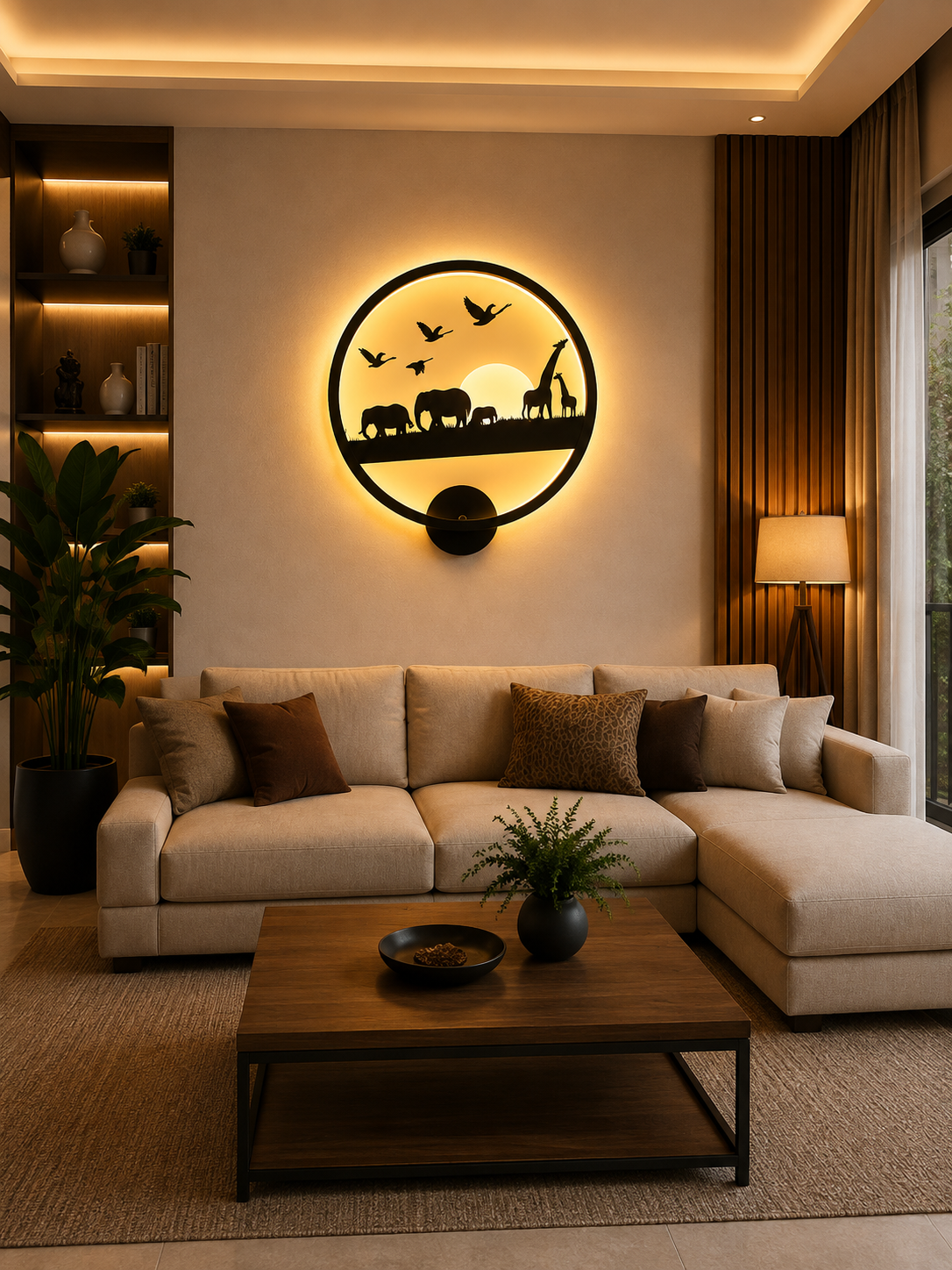 8618 Safari Wildlife LED Decorative Wall Lamp - Image 2