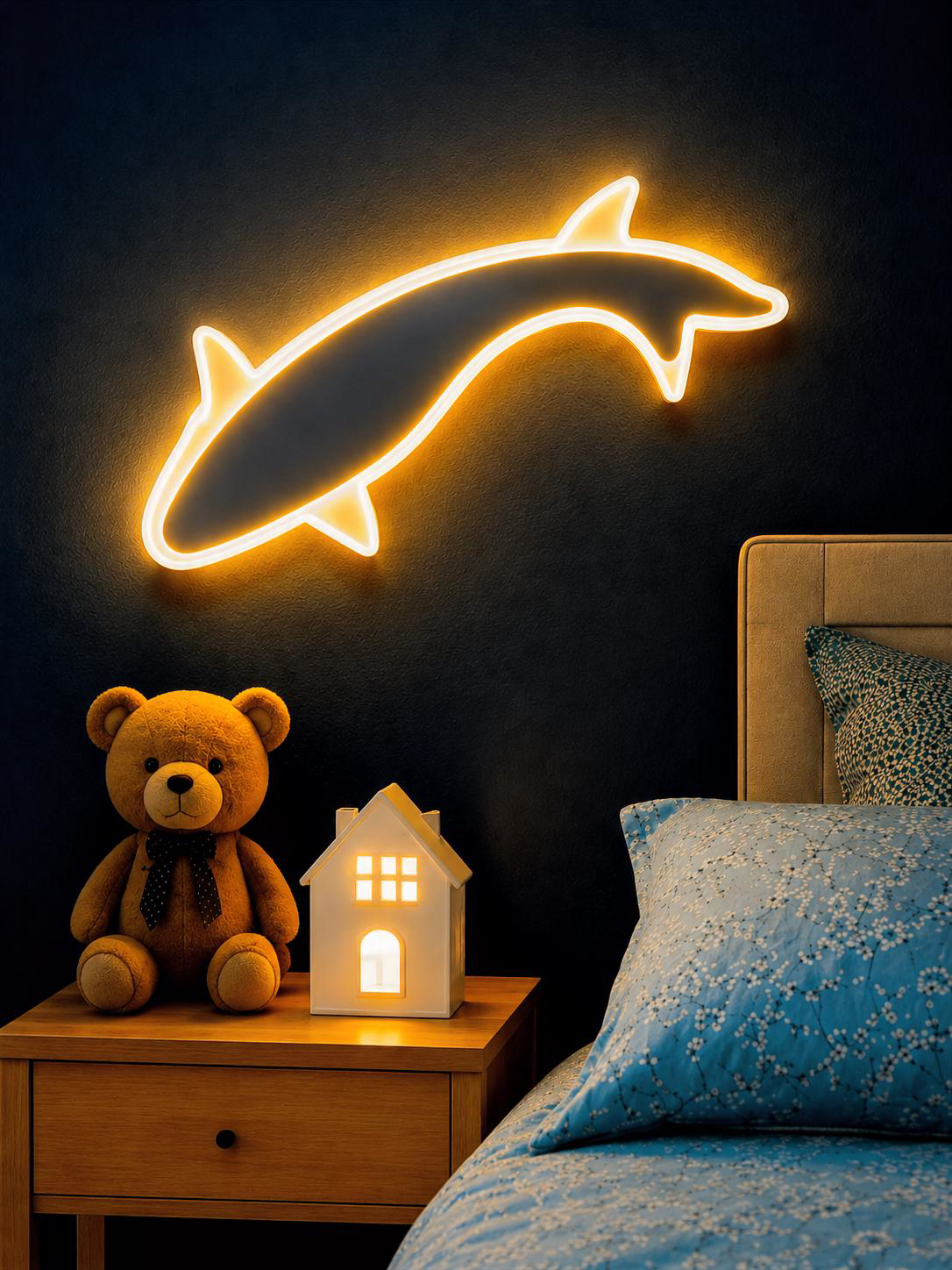 9019 Dolphin LED Wall Light | Modern Decorative Wall Lamp - Image 2