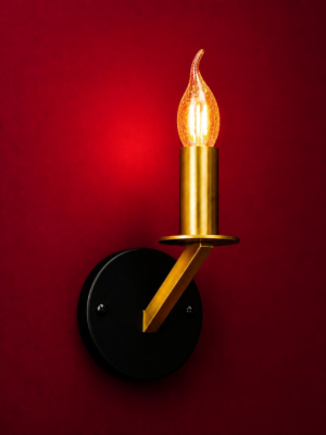 B89038-1W Modern Gold & Black Wall Lamp