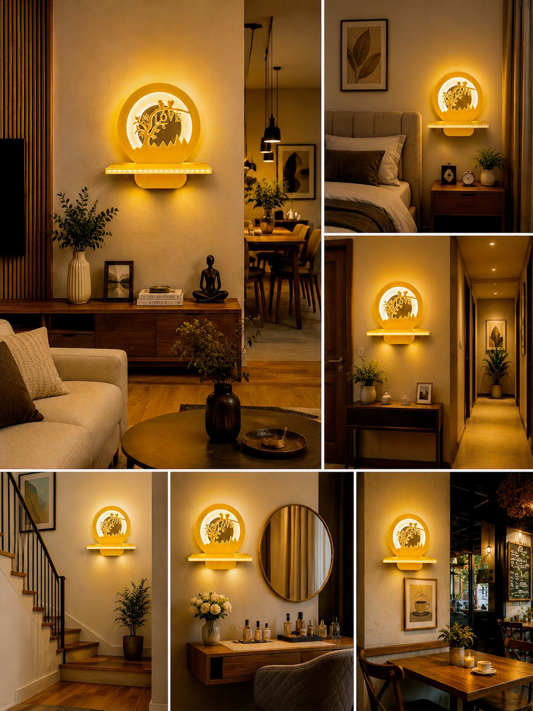 DY8007 Love Tree LED Decorative Wall Lamp - Image 2