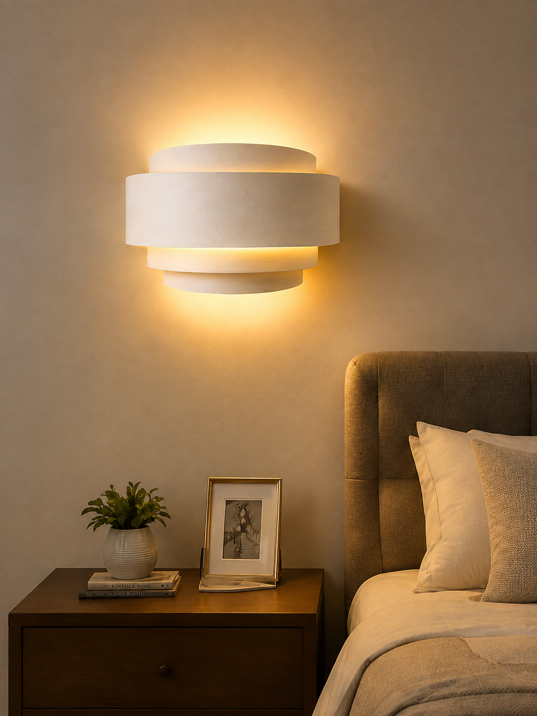 MB009-1 Modern White LED Wall Lamp | Lighthouse Mauritius - Image 2