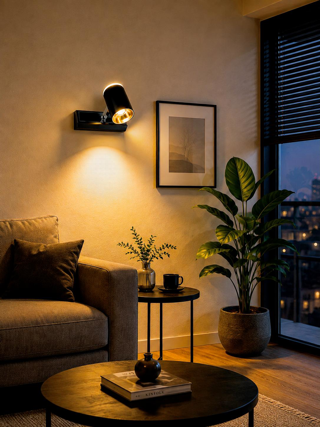 MK137/1 Modern Adjustable LED Spotlight Wall Lamp - Image 2