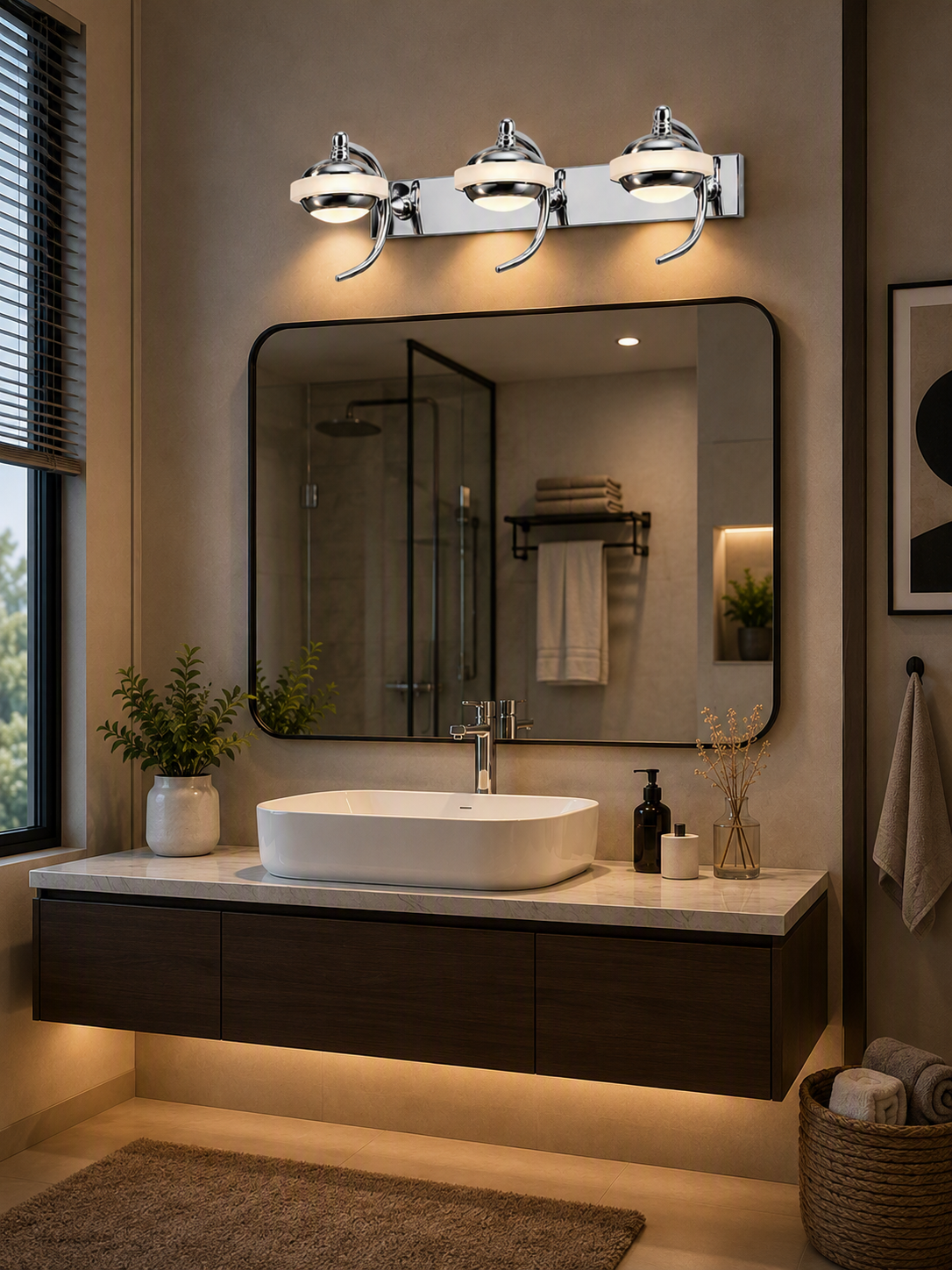 S 32/3L Modern Triple LED Wall Lamp - Image 2