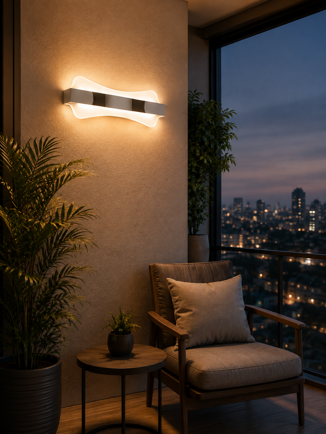 S392/9L Modern Wave LED Decorative Wall Lamp - Image 2